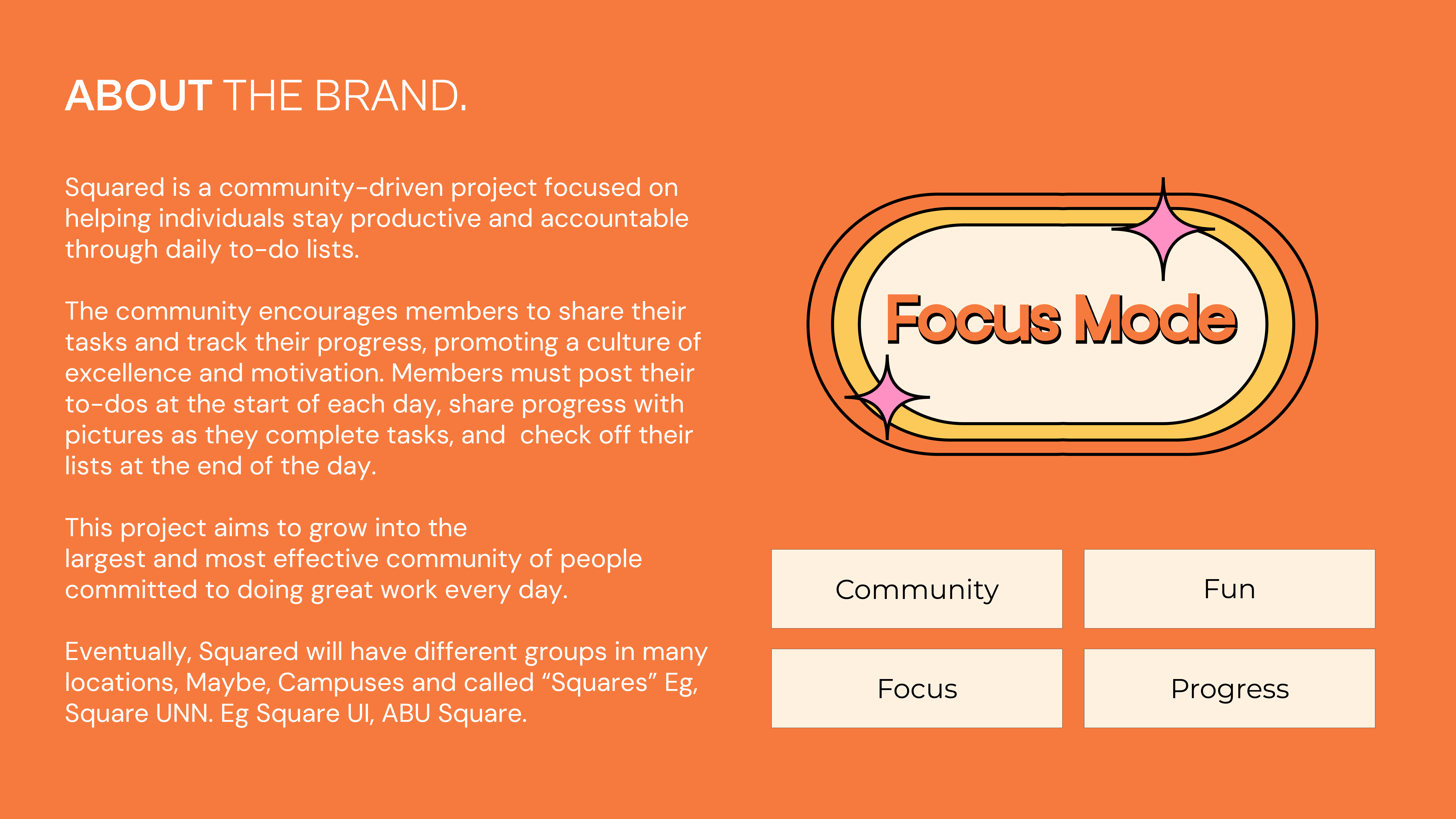 Squared brand presentation